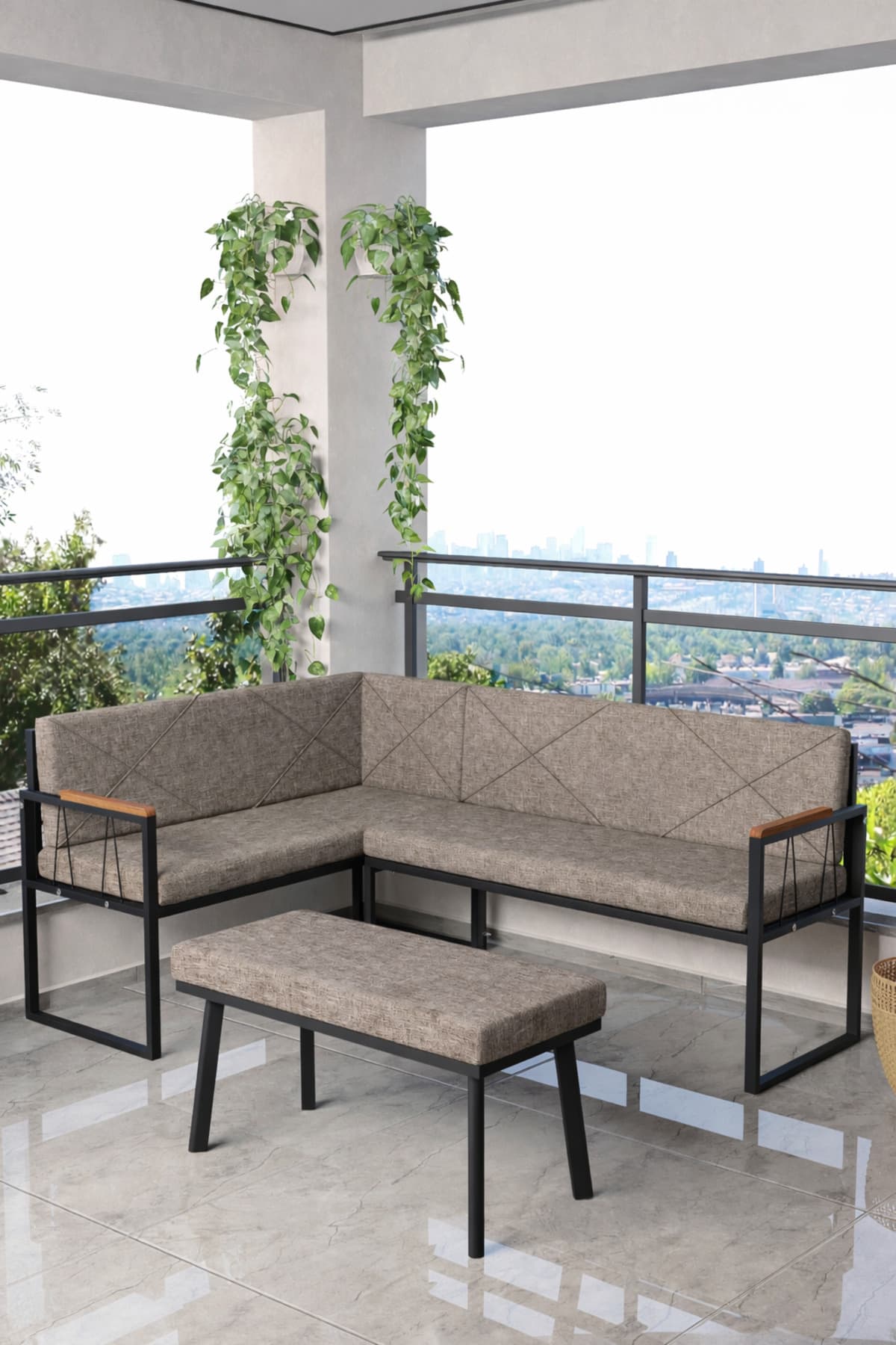 Mygusi Src Balkon, Bahçe, Cafe, Köşe Takımı