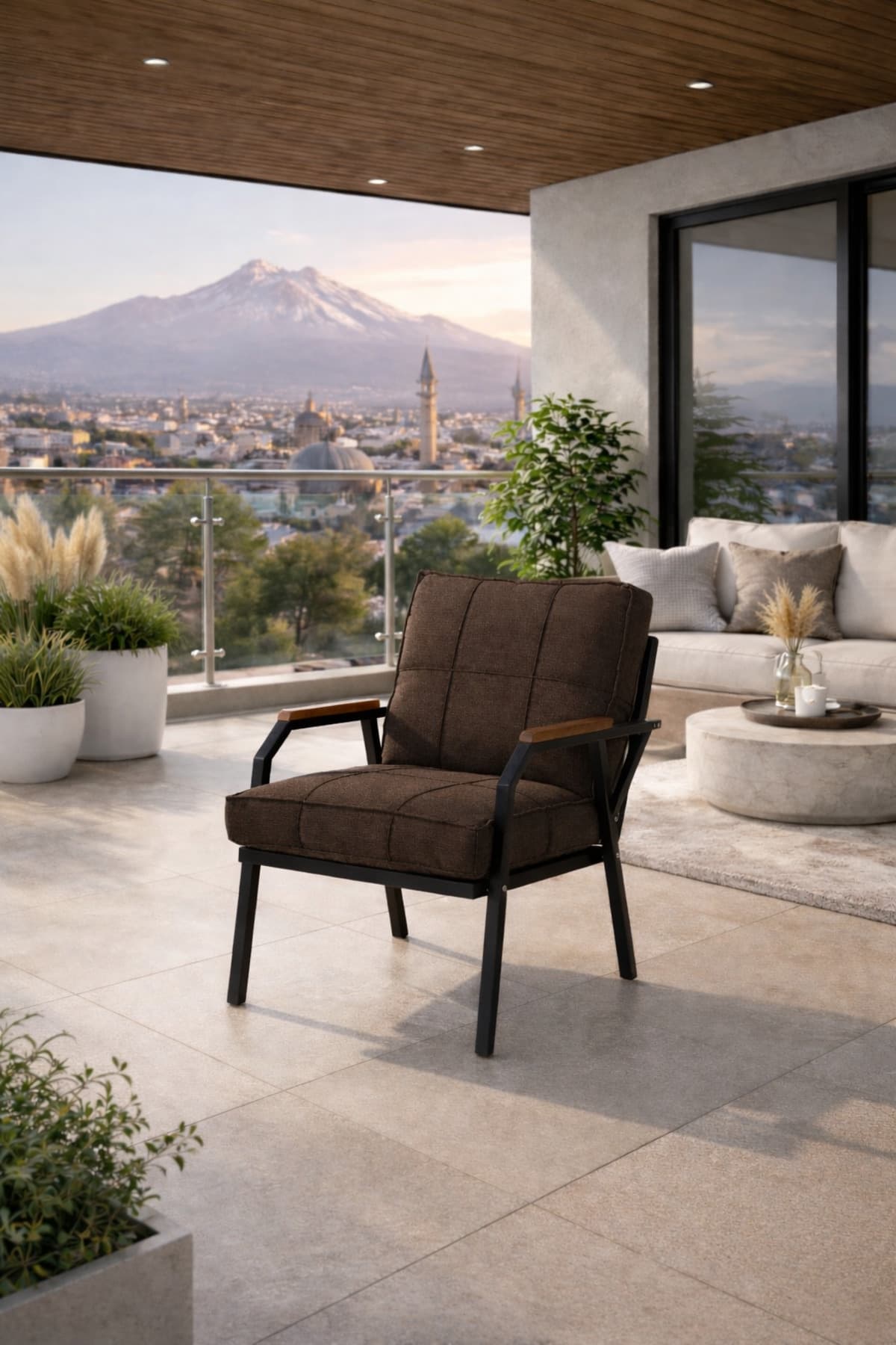 Mygusi HAYAL TEKLİ METAL BAHÇE, BALKON, CAFE KOLTUĞU