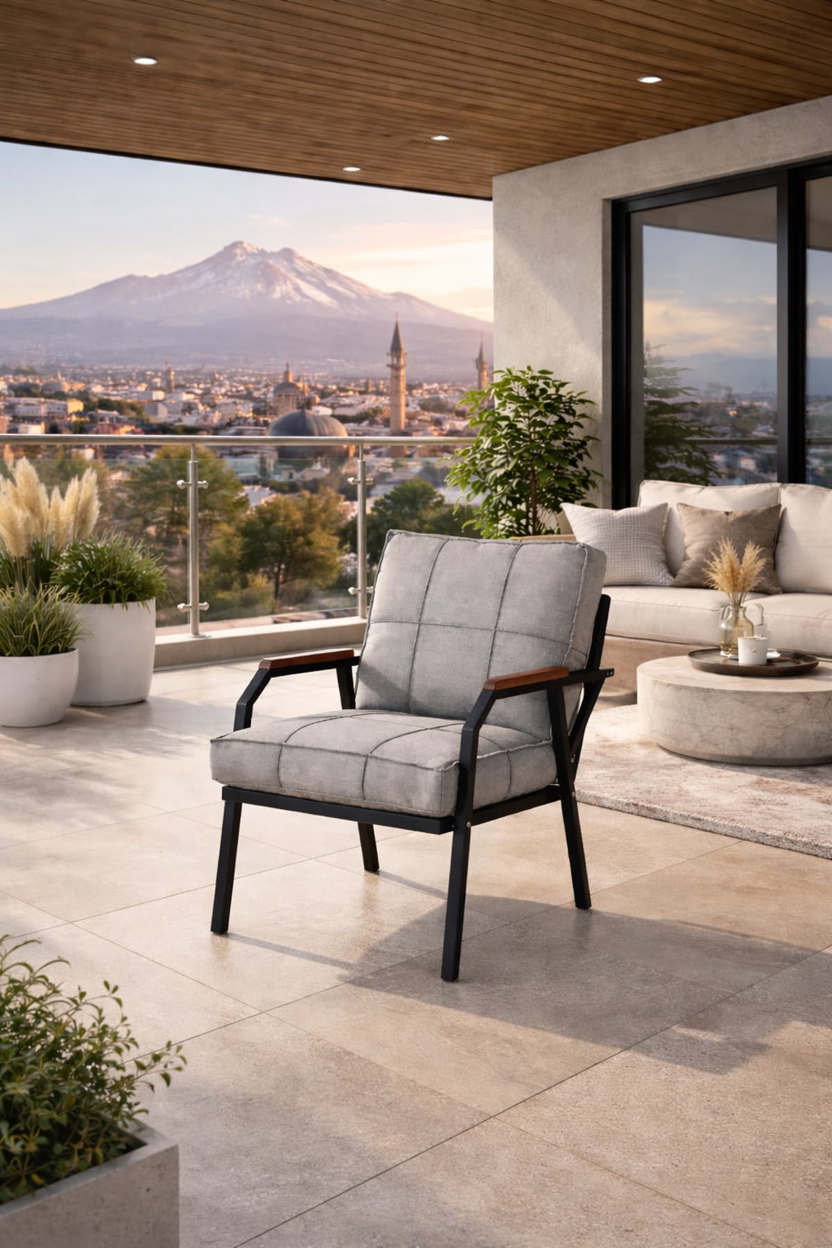 Mygusi HAYAL TEKLİ METAL BAHÇE, BALKON, CAFE KOLTUĞU