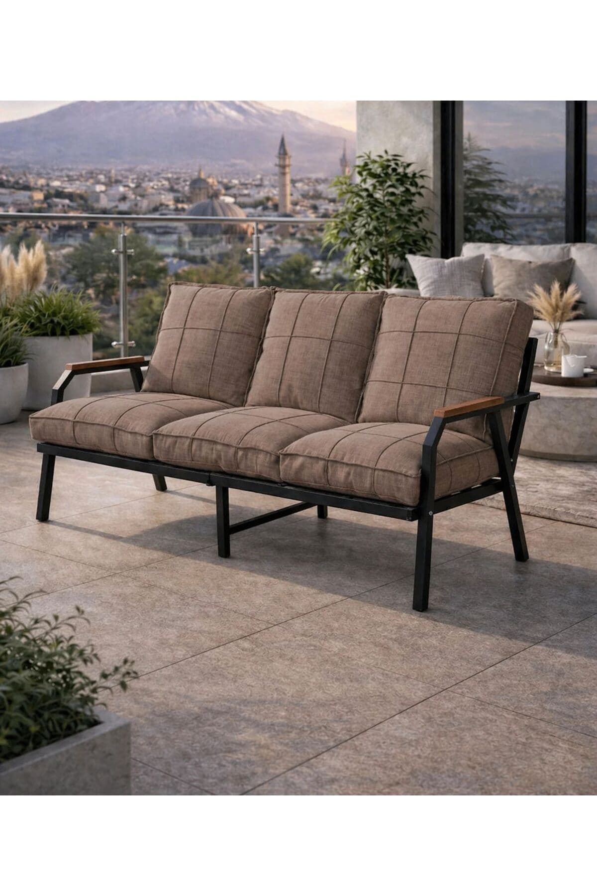 Mygusi HAYAL 3'LÜ METAL BAHÇE, BALKON KANEPE