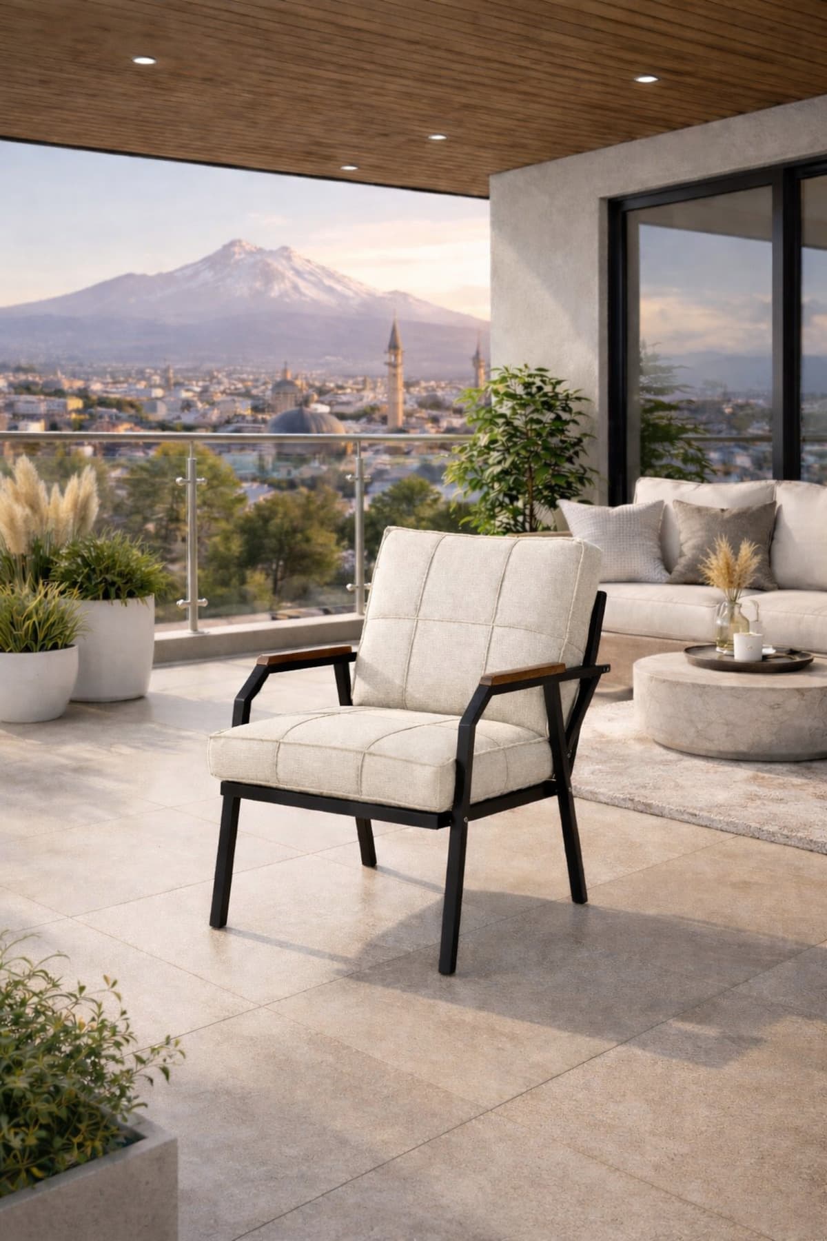 Mygusi HAYAL TEKLİ METAL BAHÇE, BALKON, CAFE KOLTUĞU