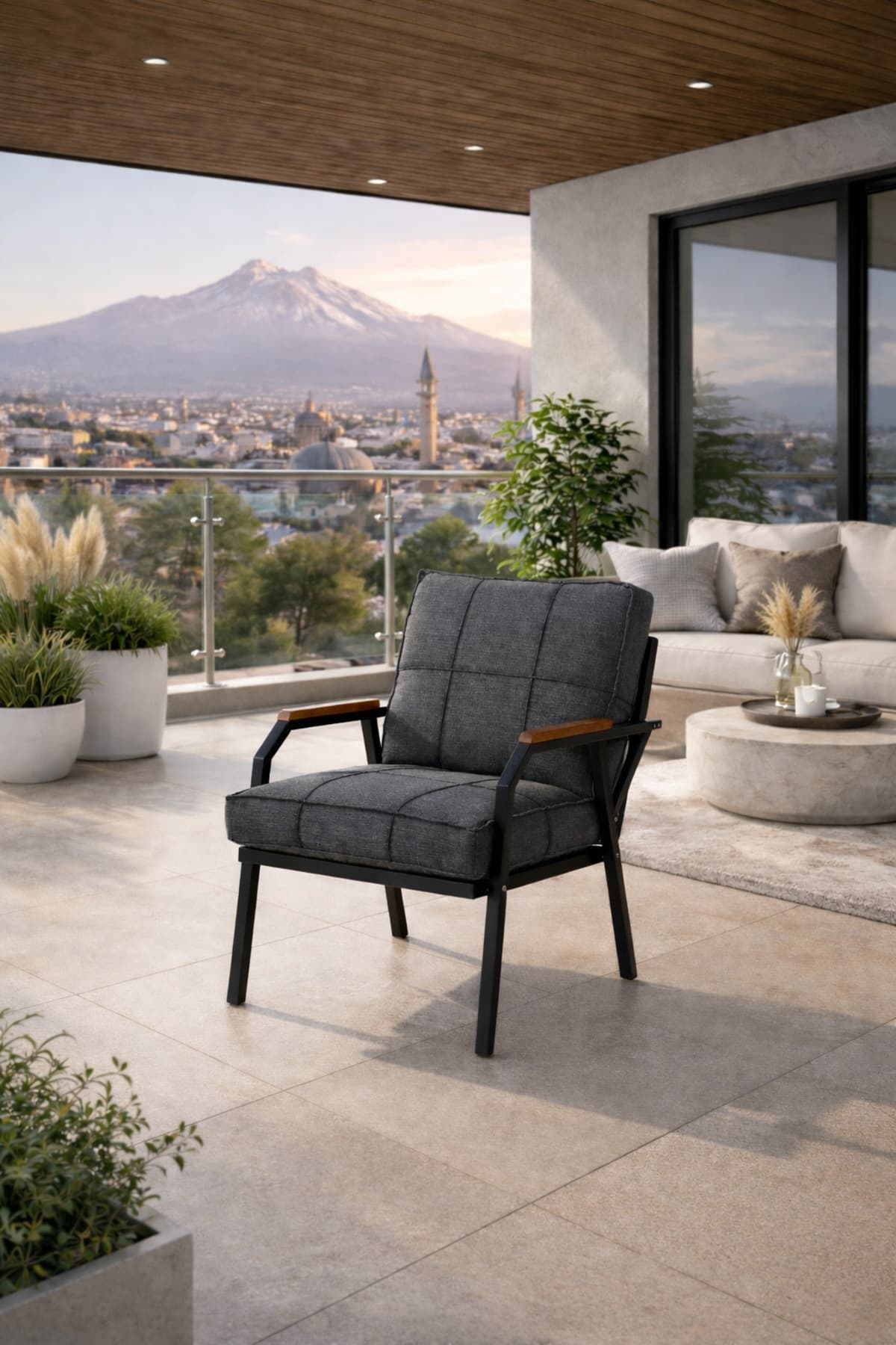 Mygusi HAYAL TEKLİ METAL BAHÇE, BALKON, CAFE KOLTUĞU
