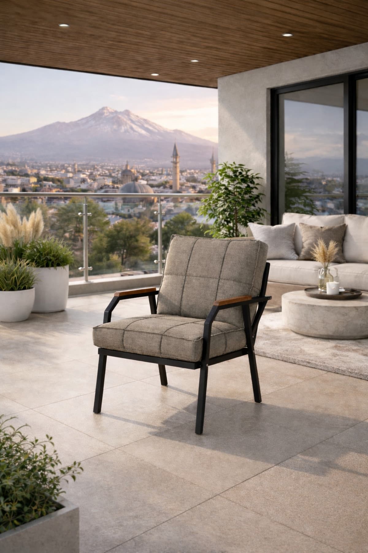 Mygusi HAYAL TEKLİ METAL BAHÇE, BALKON, CAFE KOLTUĞU