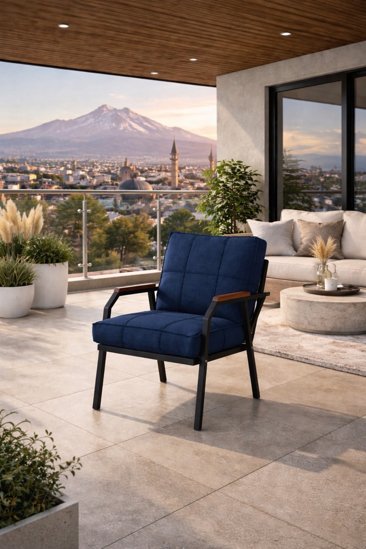 Mygusi HAYAL TEKLİ METAL BAHÇE, BALKON, CAFE KOLTUĞU